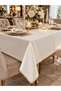 Tablecloth Valerin Gardenia Linen Single Tablecloth 160x220 Tablecloth with Sequins and Beads BX - 6