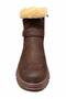 Women's Suede Buckle-Strapped Fur-Lined Zippered Thick-Soled Winter Boots - 5
