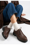 Women's Casual Flat Shoes - Thick-Soled Oxford Shoes - 3