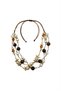 Amberwood Collection Multi-Strand Bead Necklace - Ivory
