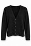Black V-Neck Knitwear Cardigan
