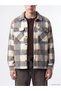 Özmarka New Season Beige Plaid Patterned Men's Lumberjack Coat - 3