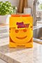 Scrub Sunny Smiling Face Kitchen Dish Sponge Softens in Hot Water Hardens in Cold Water Multi-Purpose Scrubbing Sponge Yellow - 2