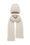 Women's Winter Wool Knitwear Scarf Beanie Set - 6