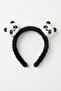 Plush Hair Crown with Cute Panda Figure - Fun Makeup and Face Washing Crown Hair Accessory - 3