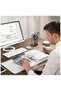 3-Piece Black Metal Mesh Pen Holder Set – Round Steel Desk Organizer for Office, School & Home - 4
