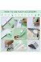Mordely 13-in-1 Teal Office Supplies Set & Desk Organizer Kit, Premium Stapler, Tape Dispenser - 5