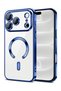 Apple iPhone 18 Pro Max 5G 2026 Magsafe PU Luxury Plating Raised Lips Camera Hole Case Cover - 2