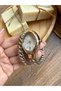 Yılan Model Gold-Silver Inside White Women's Wristwatch - 2