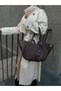 Women's Special Design Hand and Shoulder Bag with Scarf and Wallet Detail - 5
