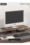 DUNISO Monitor Stand Riser, Acrylic Material Desktop Organizer Stand, Durable Desktop Shelf for - 4