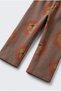 Children's Cotton Lion Patterned Brown Sweatshirt and Sweatpants Set - 4