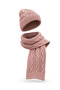 Women's Winter Wool Knitwear Scarf Beanie Set - 6