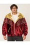 Unisex Fur Collar Vintage Ethnic Pattern Jacket Oversize 90S Coat 2Xlarge / 3Xlarge Compatible