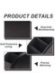 Black PU Leather 5 Slots Remote Control Organizer - 3