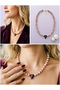 Halloween Witch Hat Necklace - Halloween, Orange Striped Beaded - 3