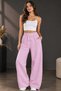 High Waist Elastic Pocketed Oversize Cotton Relaxed Fit Wide Leg Sweatpants