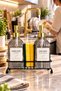 Bodrum 2-Piece Soap Dispenser Set Smoked-New with Stand | |   Luxury Glass Soap Dispenser with Metal Stand, Detergent Dispenser, Hand and Dishwashing Set, Kitchen Countertop and Sink Organizer, Glass Liquid Soap Dispenser, Sponge Holder - 6