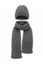 Women's Winter Wool Knitwear Scarf Beanie Set - 3