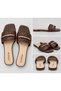 Ivory Woven Slides - 2