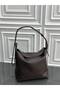 Luxurious Textured Genuine Leather Women's Shoulder Bag - Stylish Hobo Model - 3
