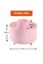 360° Rotating Desk Organizer, Pink Pen Pencil Holder for Office & School Stationery - 3
