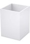 TPGP White Acrylic Pen Holder, Desktop Pencil Cup Stationery Organizer For Office Desk Accessory