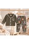 Cute Heroes Cartoon Printed Long Sleeve Baby Pajama Set -100% Cotton - 3