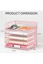 HOOKOR Letter Tray Paper Organizer 5-Tier Desk Organizer File Organizer Paper Holder with Handle - 2