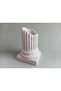 3D-Printed Ancient Roman Column Pencil Holder—Ionic Column-Style Desktop Pencil Holder, White BX - 2