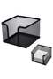 2 Pack Metal Sticky Note Holder Elegant Cube Dispenser Mesh Memo Organizer for Desk Office Home