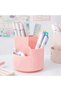 Rotating Three Grid Pen Holder, Office Student Desktop Pen Storage Box - 3