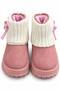 Mother-Daughter Combination Knitted Detailed Plush Textured Boots - 6