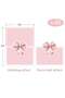 48 Pcs Pink Bow Place Cards, Watercolor Tent Name Cards for Coquette Baby Shower and Birthday Party - 2