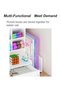 TPGP Desk Organizer with Drawer | White Large Capacity DIY Pen Holder Box | Desktop Stationery - 2