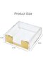 1 piece Sticky Notes Memo Pad Holder Dispenser Rose Gold with Clear Desk Supplies Organizer - 2