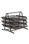 Gulf Trend Hi-Range Desk Deposit Tray 3 Layer A4 Metal tray Office Desk Organiser Paper office Mesh