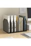 Metal Mesh 7-Section Vertical File Folder Organizer for Desk, Black (32.5x21.6x20.1 cm) - 5