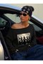 Women's Girls Will Be Girls Boat Neck Oversize Sweatshirt - 3