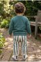 Boy's Smile Print Tracksuit Set Casual Set - 2