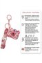 Pink Bag Ornament Charmi with Lighted Projection Camera - Children's Keychain with Fun Character