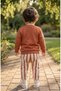 Boy's Smile Print Tracksuit Set Casual Set - 2