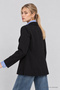 Padded Blazer Woven Jacket Lnt0049 Black - 6
