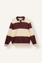 Relax Fit Polo Collar Striped Knitwear Sweater H9432Ax26Au - 8