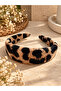 Leopard Patterned Velvet Crown