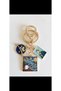 Art, Camping, and Butterfly Themed Metal 3-Piece Aesthetic Keychain Set - Bag and Car Accessory Charm - 3