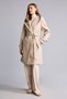 Regular Fit Hooded Belted Cashmere Coat I1001Ax26Wn