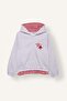 Ruffle Star Pattern Zippered Hooded Cardigan Girl's I8345A826Wn