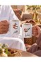 كوب سيراميك أبيض مخصص بالاسم العربي والحروف الأولى مع زخارف زهرية، قطعة واحدة |   كوب مخصص بالاسم - 5