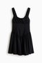 Gathered twill dress - 5